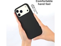 iiglo iPhone 17 Pro Max Magnetic Silikondeksel (sort) Deksel til mobiltelefon
