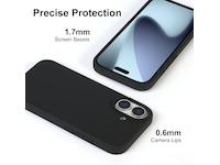 iiglo iPhone 17 Magnetic Silikondeksel (sort) Deksel til mobiltelefon