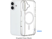 iiglo iPhone 17 Magnetic Silikondeksel (gjennomsiktig) Deksel til mobiltelefon