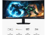 Samsung 40" curved gamingskjerm Odyssey G7 S40FG75 Skjermer