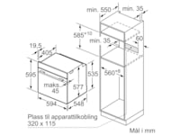 Siemens HB776G3B2S iQ700 Innebygd ovn(sort) Stekeovn
