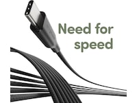 PanzerGlass Racing 60W USB-C kabel, 2m (sort) USB-kabler