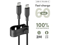 PanzerGlass Racing 60W USB-C kabel, 2m (sort) USB-kabler