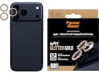 PanzerGlass iPhone 17 Pro / 17 Pro Max / 16 Pro / 16 Pro Max Hoops Linsebeskytter (glitter gold) Skjermbeskyttelse