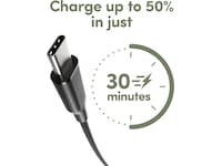 PanzerGlass Racing 240W USB-C kabel, 1,2m (sort) USB-kabler