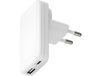 dbramante1928 re-charge Pro EU/US Slim Vegglader (hvit) Mobilladere