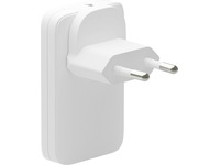 dbramante1928 re-charge Pro EU/US Slim Vegglader (hvit) Mobilladere