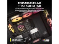 Corsair iCUE LINK TITAN 420 RX RGB AIO Kjøler (sort) CPU - Vannkjøling