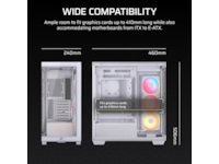 Corsair 3500X LXR LINK Mid Tower (hvit) Midi tower