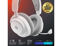 SteelSeries Arctis Nova 7 Gen 2 trådløst gamingheadset (hvit) Gaming headset