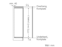 Siemens KI81RAFE1 IQ500 Integrert Kjøleskap Integrert kjøleskap
