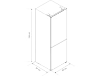 Avant CFR184WH1 kombiskap (hvit) -B-Grade Demo frysere & kjøleskap