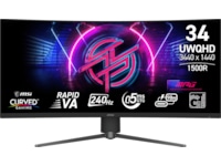 MSI 34" curved gamingskjerm MAG 346CQRF X24 -B-Grade Demo skjermer