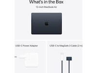 MacBook Air 13" M4 (2025) 256GB (midnatt) -B-Grade Demo bærbar PC