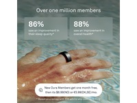 Oura Ring 4 Smart Ring str. 10 (stealth) -B-Grade Demo tilbehør til mobiler & klokker