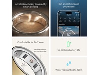 Oura Ring 4 Smart Ring str. 4 (gull) -B-Grade Demo tilbehør til mobiler & klokker