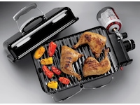Weber Go Anywhere bærbar gassgrill rustfritt stål Grill