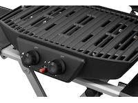 Bærbar gassgrill med dobbelbrenner 4,5 kW Grill
