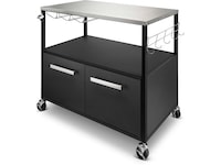Austin and Barbeque Sidebord til utekjøkkenet med rikelig oppbevaringsplass Vogner til utendørsgriller