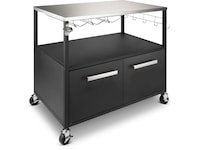 Austin and Barbeque Sidebord til utekjøkkenet med rikelig oppbevaringsplass Vogner til utendørsgriller