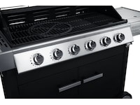 Austin and Barbeque Klassisk gassgrill med seks brennere og sidebord Grill