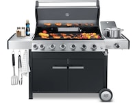 Austin and Barbeque Gassgrill med 6 + 2 brennere og funksjoner Grill