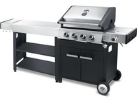 Austin and Barbeque Sidebord til utekjøkken med praktiske hyller Vogner til utendørsgriller