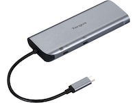 Targus 140W USB-C Dual Video Mobile Dock (sølv) Dockingstasjon & USB-HUB