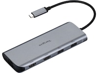 Targus 140W USB-C Dual Video Mobile Dock (sølv) Dockingstasjon & USB-HUB