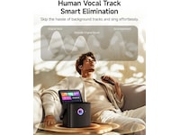 Nedis Ikarao Shell S3 Smart karaokehøyttaler 80W Trådløs / Bluetooth-høyttaler