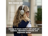 Sony WH-1000XM5 trådløse hodetelefoner, Over-Ear (sølv) -B-Grade Demo headset