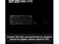 Sony INZONE KBD-H75 Gaming-tastatur 75% TKL (Nordics) Gamingtastatur