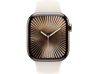 Apple Watch Series 10 GPS + LTE 42mm Titan (gull) -B-Grade Demo klokker