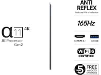 LG 65" G5 AI 4K OLED Smart TV (2025) -B-Grade Demo TV/projektor