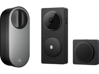 Aqara Smart Lock U200 Lite Kit (sort) + Doorbell Camera Hub G410 Elektronisk dørlås