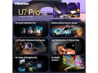 Hisense 65" U7S PRO MiniLED Smart-TV 60 - 69 tommer TV