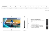 Philips 77" OLED810/12 OLED Smart Ambilight AI TV (2025) -B-Grade Demo TV/projektor