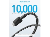 Anker 322 PowerLine USB-A til USB-C hurtiglading 0,9 m kabel (sort) USB-kabler