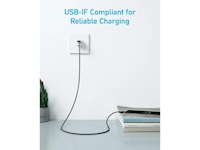 Anker 322 PowerLine USB-A til USB-C hurtiglading 0,9 m kabel (sort) USB-kabler