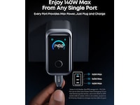 Anker Prime 160W 3-ports lader (sølv) Mobilladere