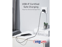 Anker Nano 240W USB-C flettet kabel 3 m (sort) USB-kabler