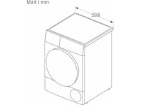 Bosch WQK2420LSN Serie 6 Tørketrommel 9 kg (hvit) Tørketrommel