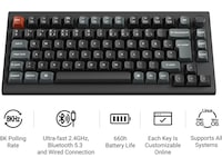 Keychron V1 Ultra 75% 8K Brown Trådløst Gamingtastatur  Gamingtastatur