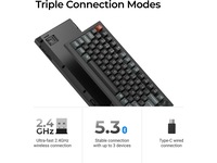 Keychron V1 Ultra 75% 8K Brown Trådløst Gamingtastatur  Gamingtastatur