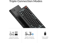 Keychron V1 Ultra 75% 8K Red Trådløst Gamingtastatur  Gamingtastatur