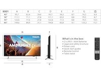 Philips 50'' PUS8001 4K Ambilight LED Smart-TV (2026) 50 - 59 tommer TV