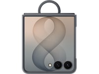 Samsung Galaxy Z Flip8 Ring Magnet silikondeksel (grafitt) Deksel til mobiltelefon