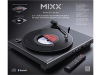 MIXX Analog Plus platespiller og CD-spiller (sort) Platespiller