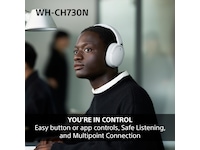 Sony WH-CH730N trådløse hodetelefoner med støydemping (sort) Hodetelefoner