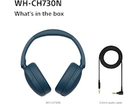 Sony WH-CH730N trådløse støydempende hodetelefoner (blå) Hodetelefoner